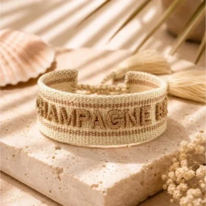Bracelet tissé CHAMPAGNE BABY
