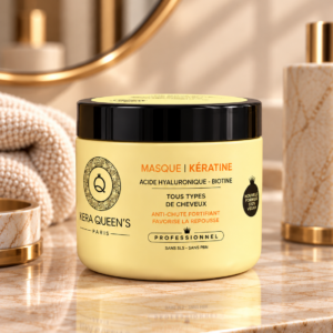 Masque kératine cheveux Kera Queen’s acide hyaluronique et biotine