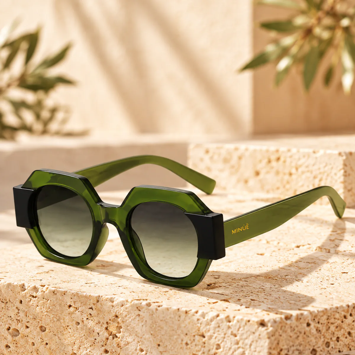 Lunettes de Soleil Bolden Oliva – MINÜE – Image 2