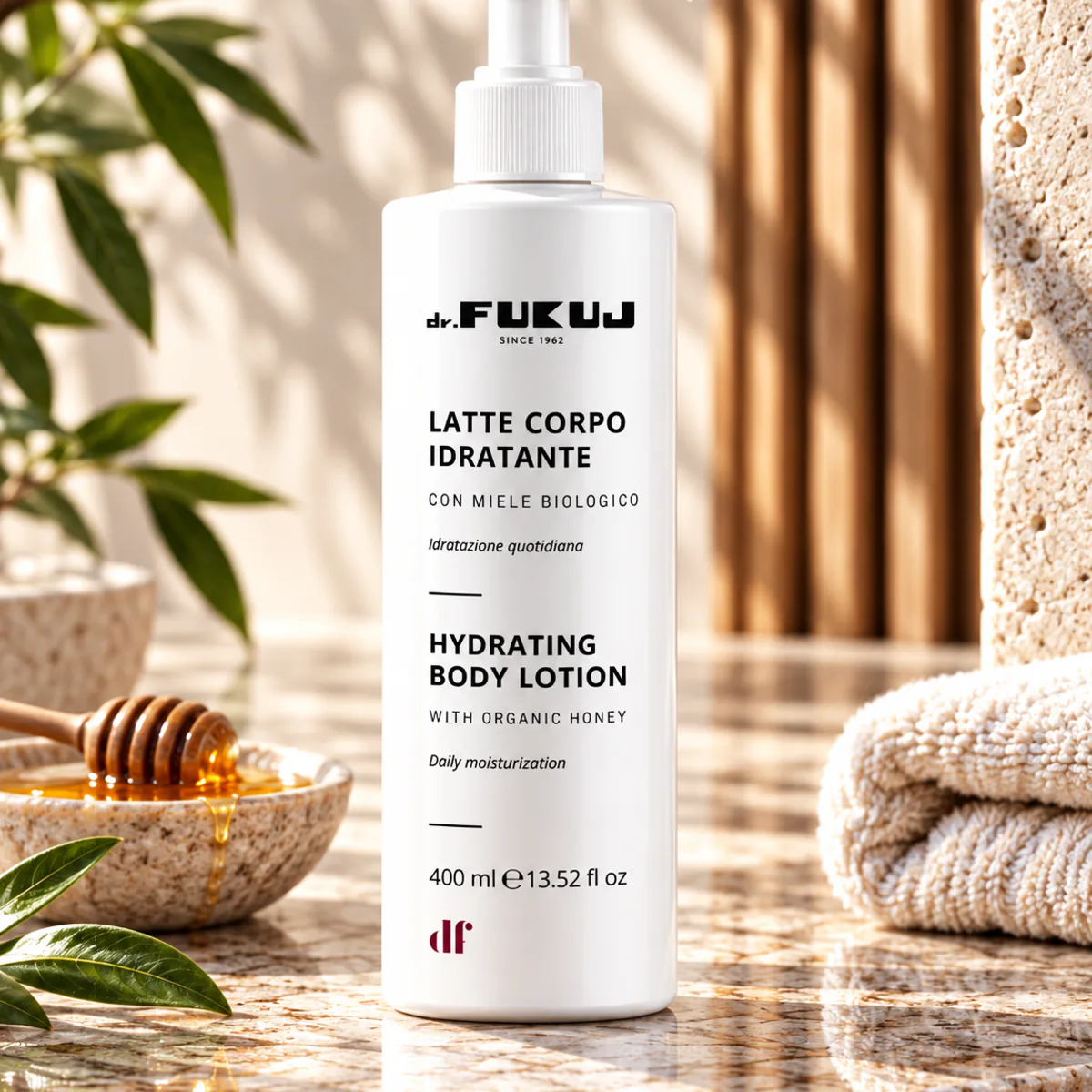 Lait corporel hydratant au miel Dr. Fukuj 400 ml