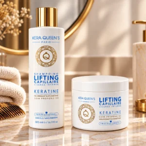 Routine kératine cheveux ternes Kera Queen’s