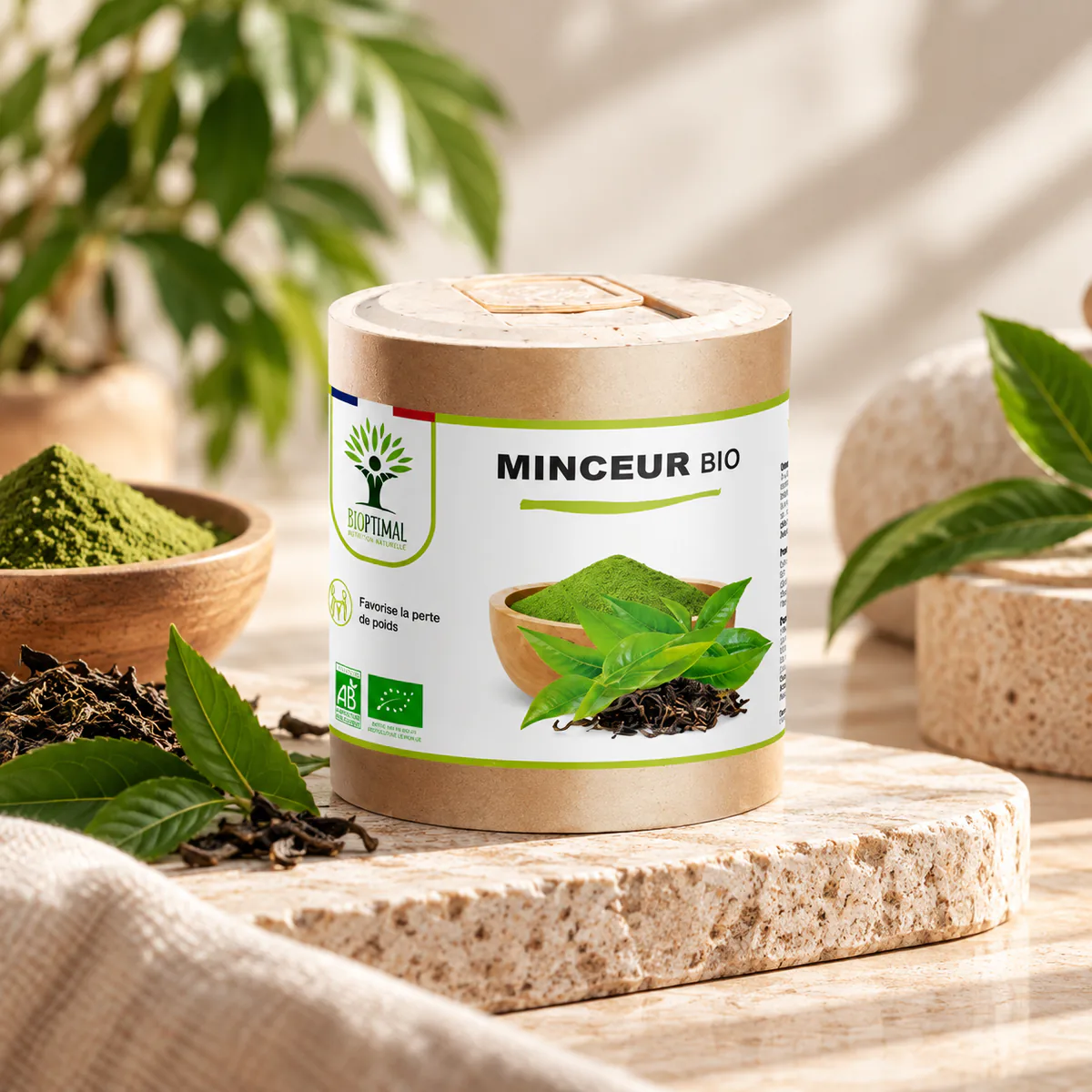 Un complexe minceur bio aux quatre actifs végétaux pour accompagner naturellement le drainage, la digestion et votre silhouette.