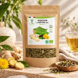 Thé vert minceur détox bio Bioptimal 70 g