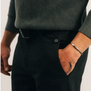 PANTALON KAKI CARREAUX CHIC