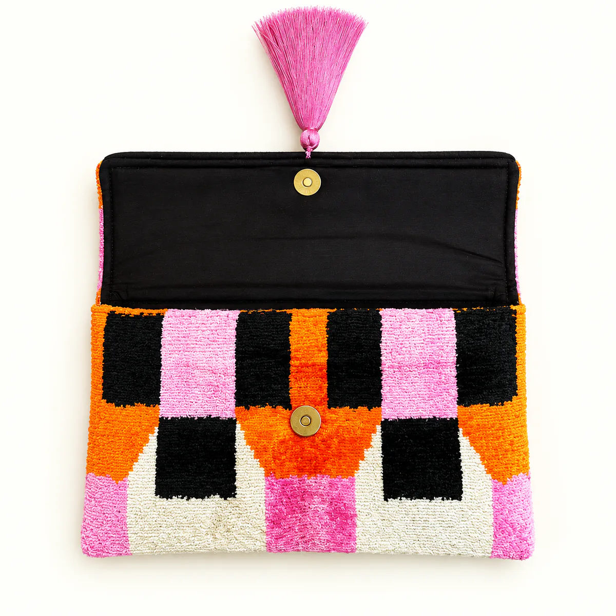 POCHETTE VELOURS SANTORIN