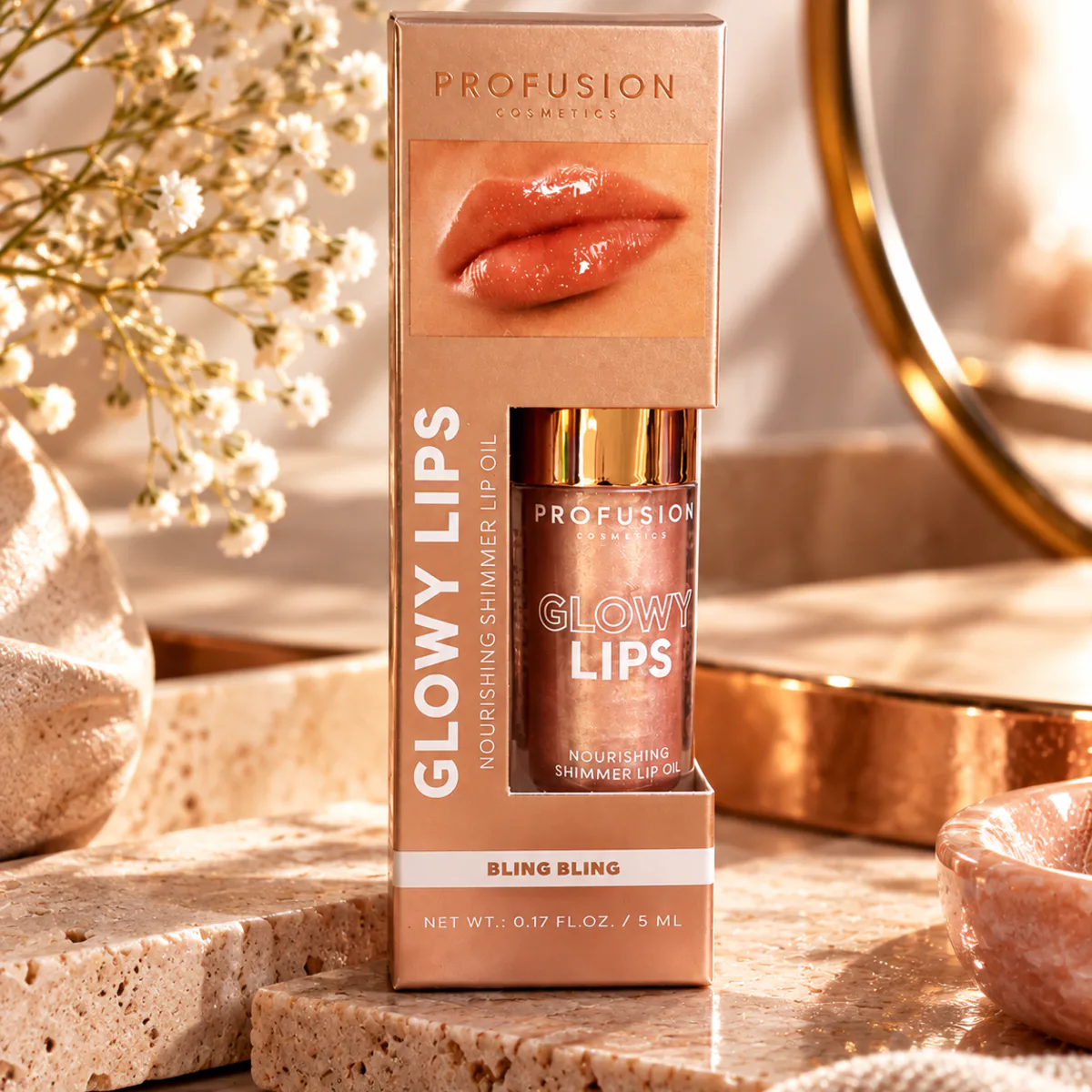 Huile à lèvres scintillante Glow Lips