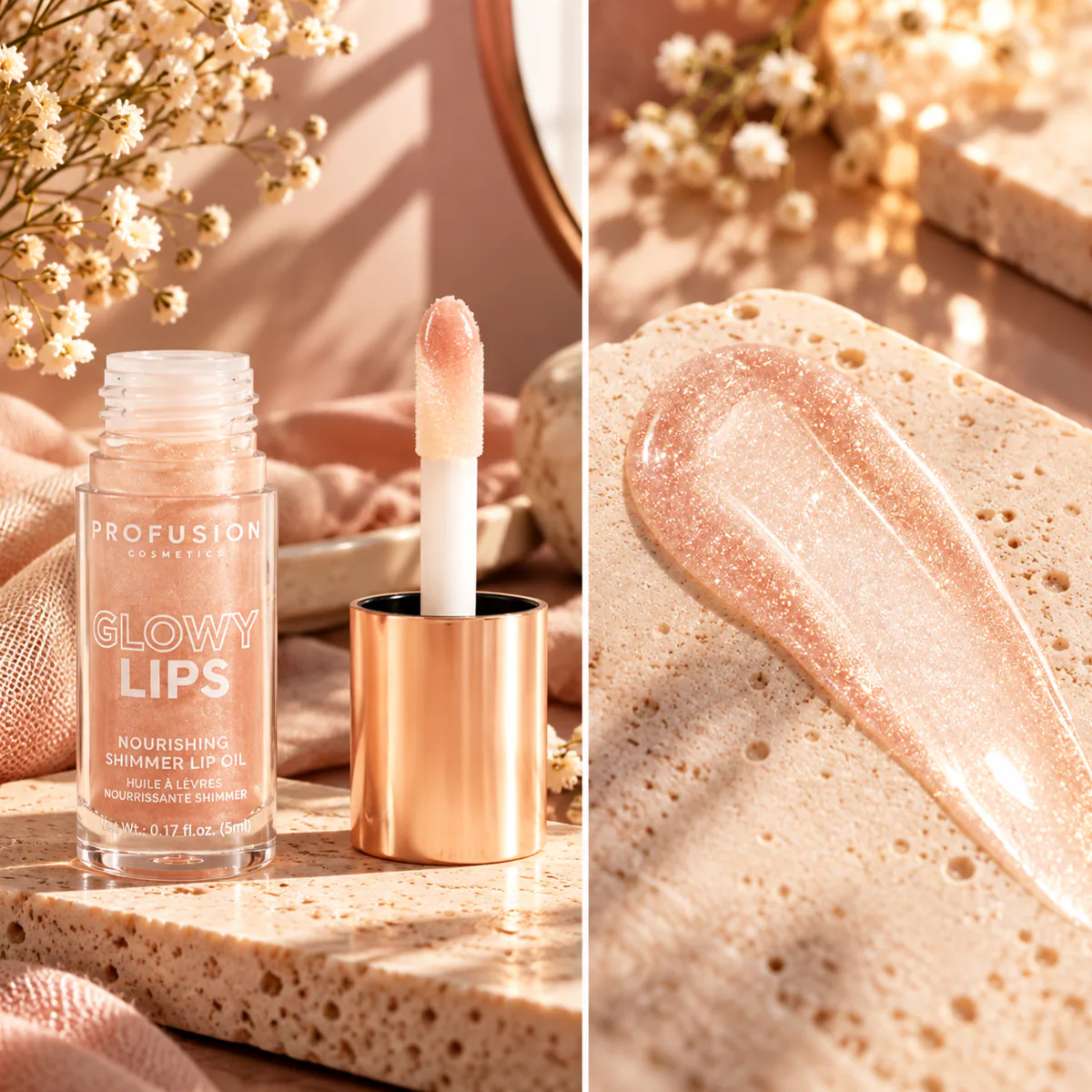 Glow Lips – Huile à Lèvres Scintillante