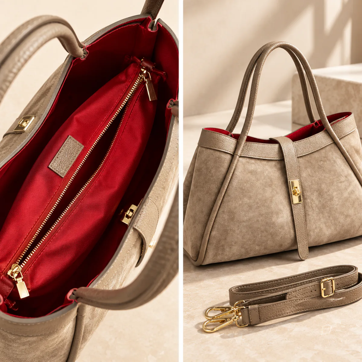 SAC DAIM ET TOGO TAUPE