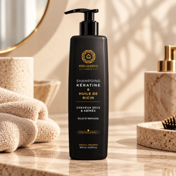 Shampoing kératine huile de ricin Kera Queen’s