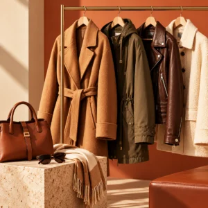 VESTES MANTEAUX PARKAS CUIR