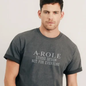 Tee-shirt gris print graphique