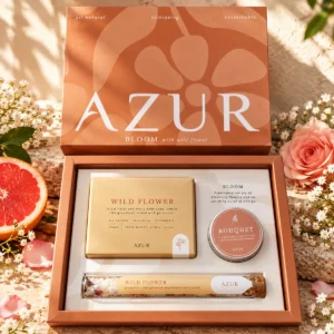 Coffret beauté naturel Bloom trois soins cadeau