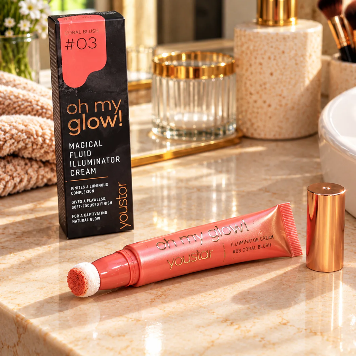 Blush illuminateur corail Oh My Glow Youstar 03