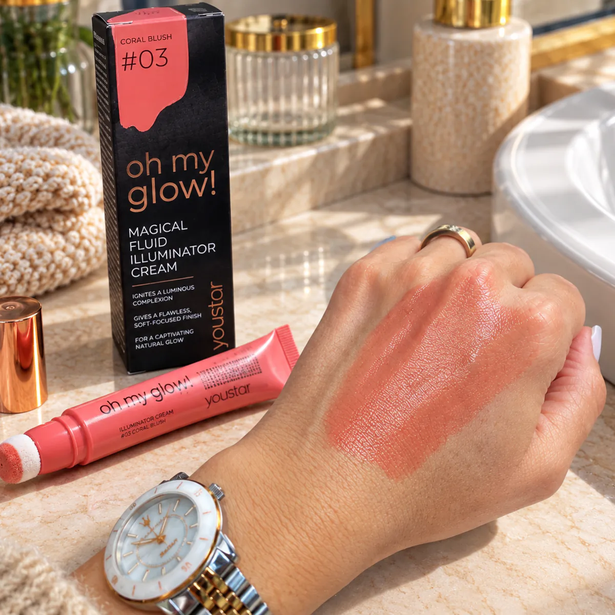 Blush illuminateur corail Oh My Glow Youstar 03