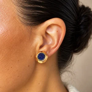 Boucles Solmara Emolo druse marine portées