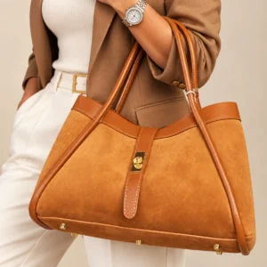 Sac Daim Cognac Femme – Cuir Italien