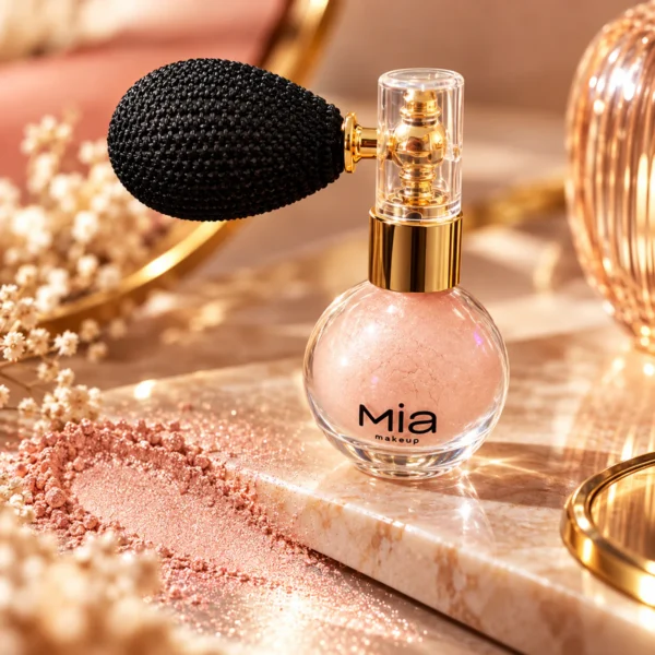 Poudre scintillante visage et décolleté effet lumineux